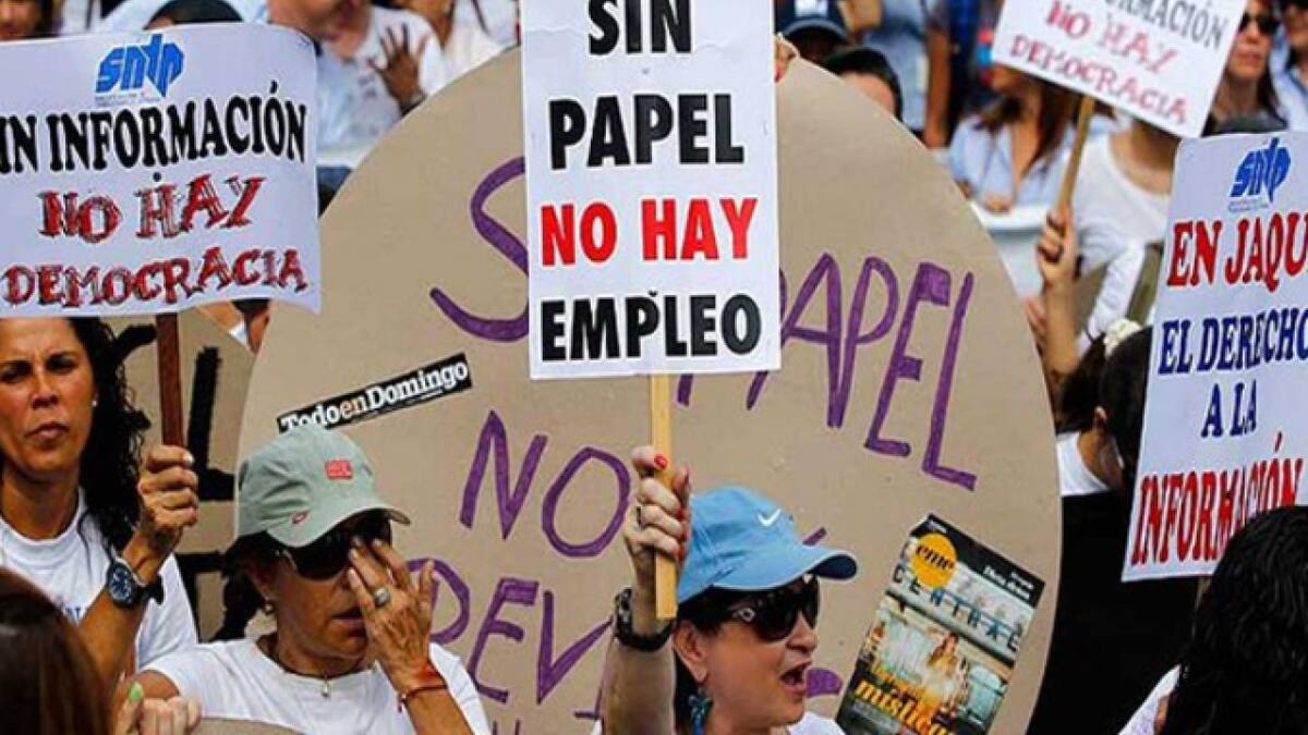 Una ONG denuncia casi 300 casos de "violaciones a la libertad de expresión". Foto: Twitter.