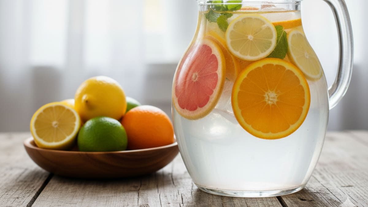 Agua de frutas para estar hidratados ¡y evitar los conservantes!