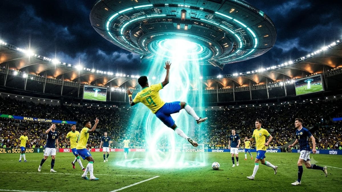 Ni en Hollywood: una vidente anticipó que aparecerán ovnis durante el partido de Brasil vs Escocia