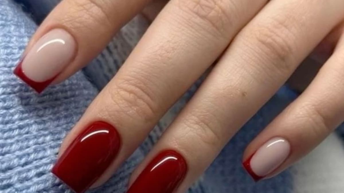 Uñas cuadradas.