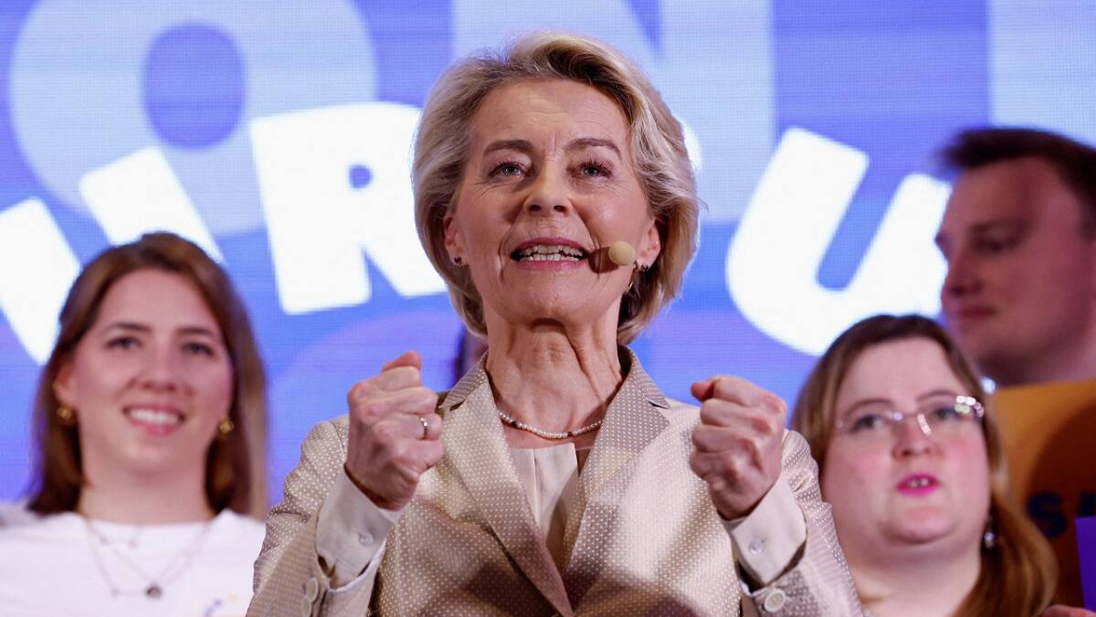 Ursula von der Leyen, presidenta de la Comisión Europea. Foto: Reuters.