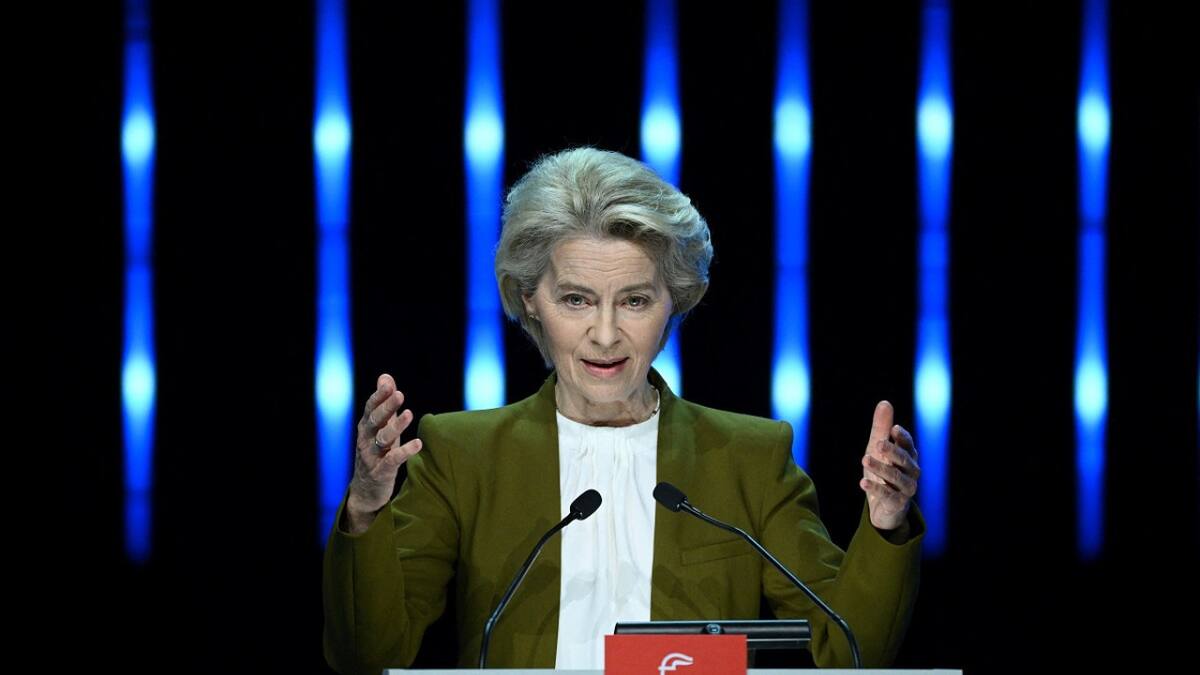 Ursula von der Leyen, presidenta de la Comisión Europea. Foto: Reuters.
