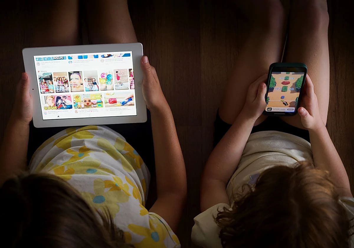 Uso de pantallas en niños.