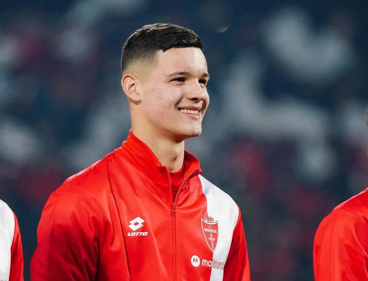 Valentín Carboni en A.C. Monza. Foto: Instagram @valencarboni_.