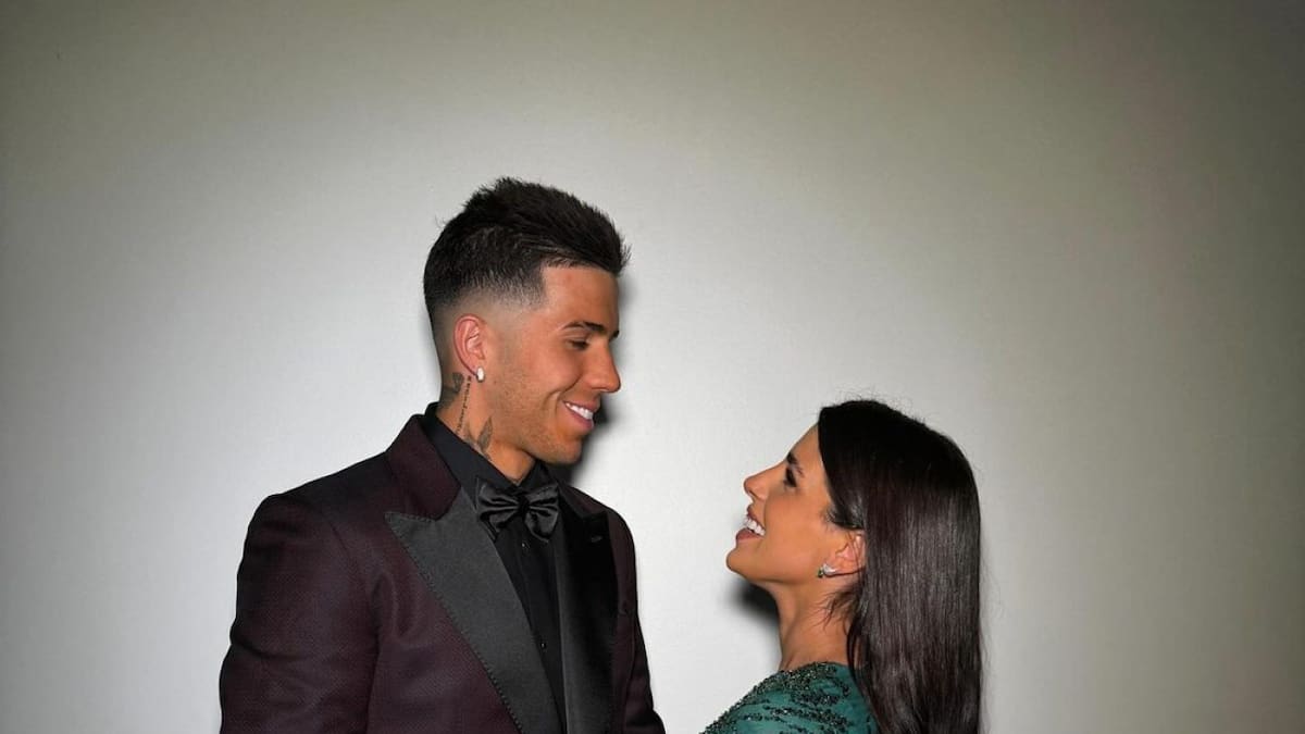 Valentina Cervantes y Enzo Fernández. Foto Instagram @valucervantes