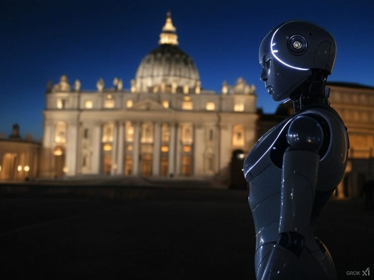 Vaticano; Inteligencia Artificial. Foto: Grok.