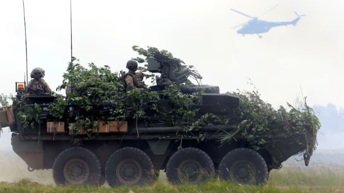 Vehículos Stryker. Foto: REUTERS.