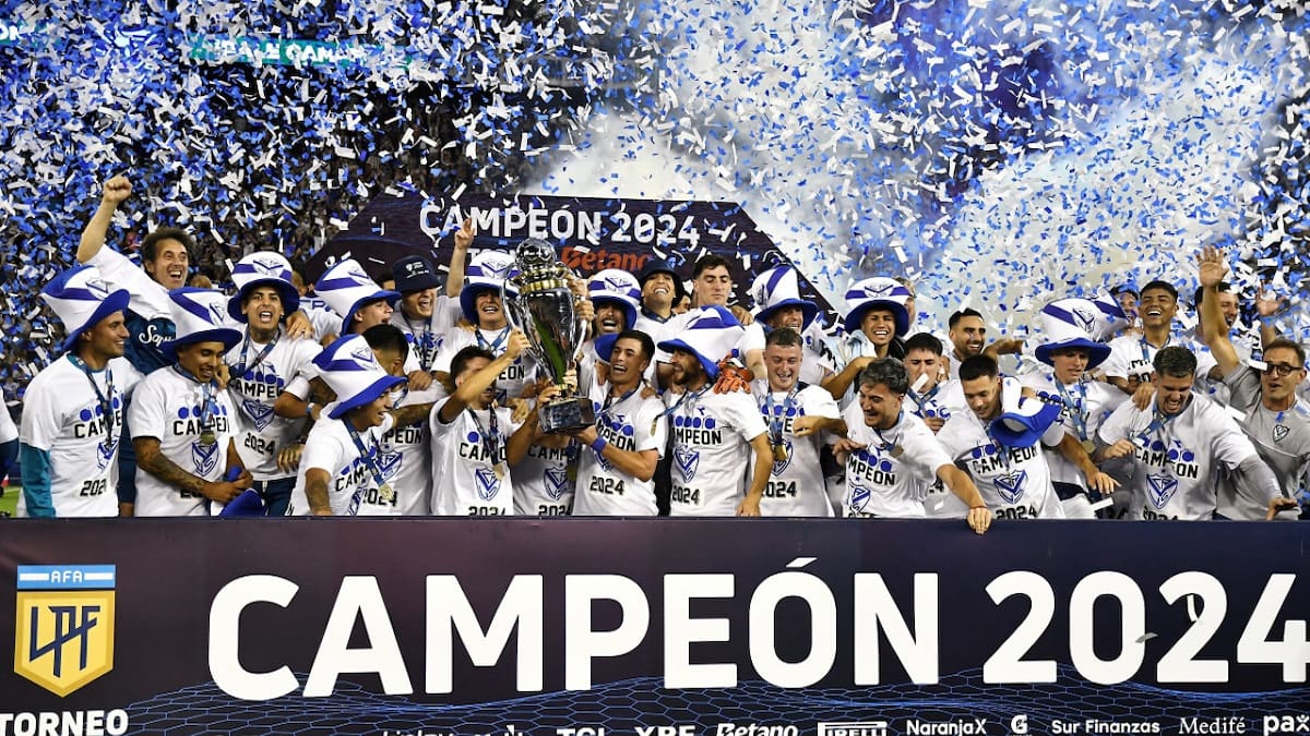 Vélez Sarsfield, campeón de la Liga Profesional 2024. Foto: Reuters.