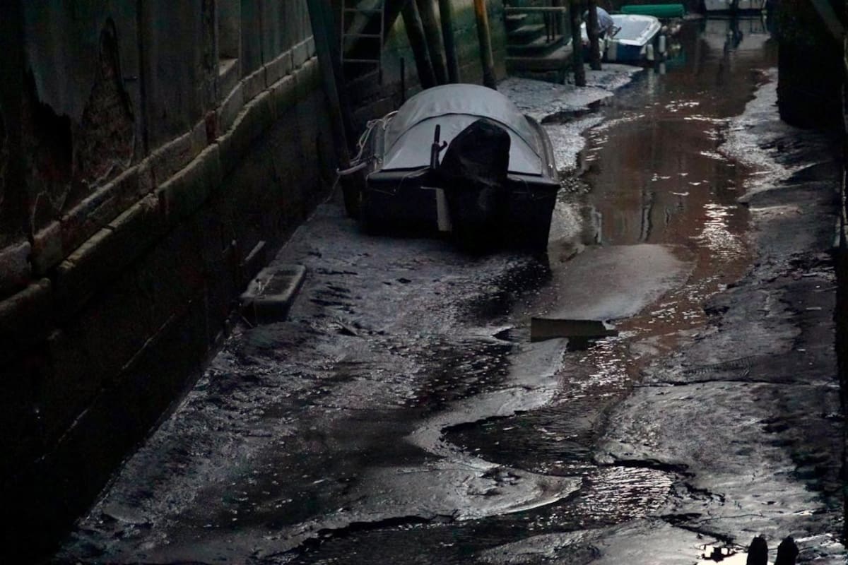Venecia sufre la sequía de sus canales: de qué se trata el fenómeno. EFE
