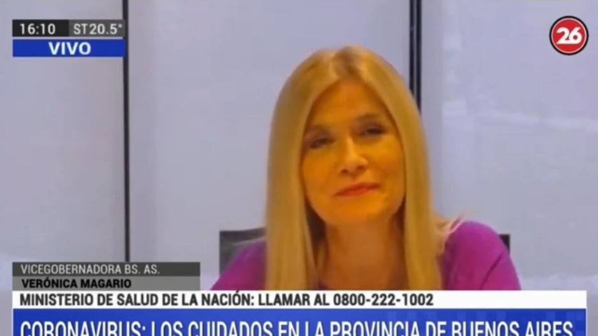 Verónica Magario en Canal 26
