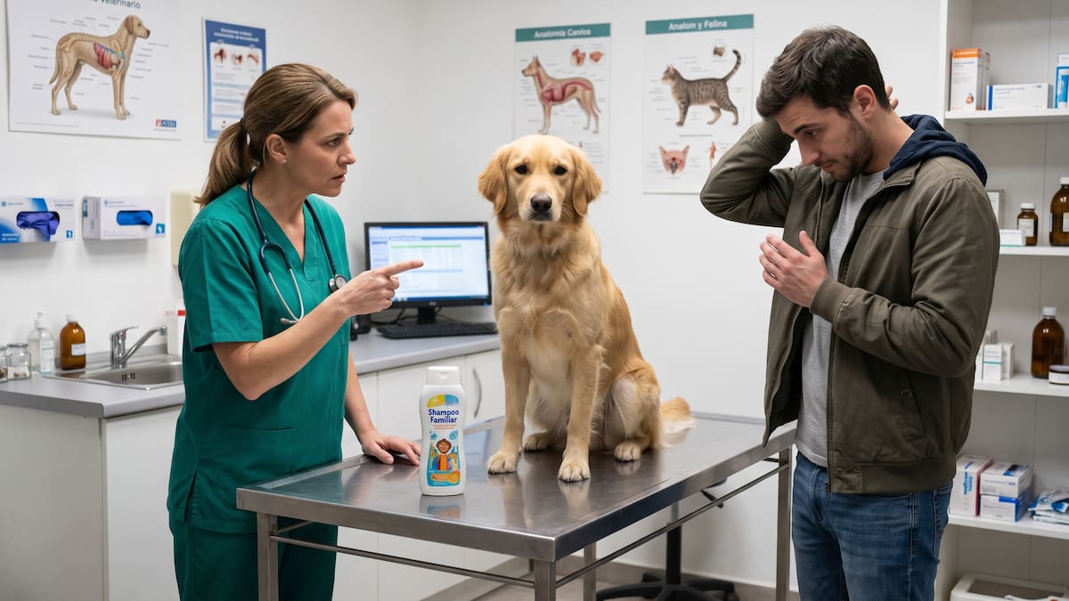 Veterinaria shampoo para perros