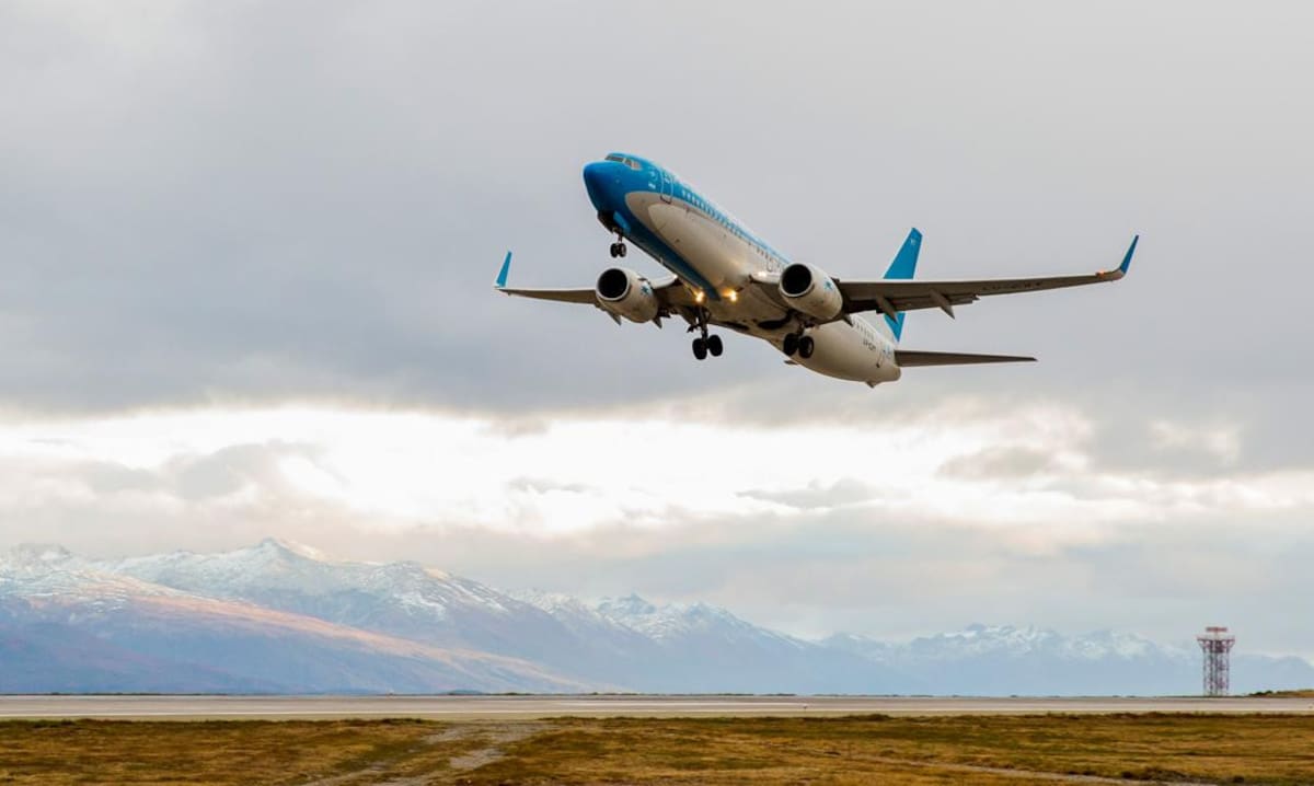 Viajes, turismo, avión de Aerolíneas Argentinas, NA