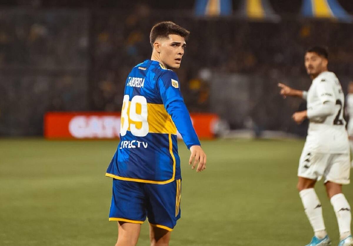 Vicente Taborda en Boca. Foto: Instagram @taborda.vicente