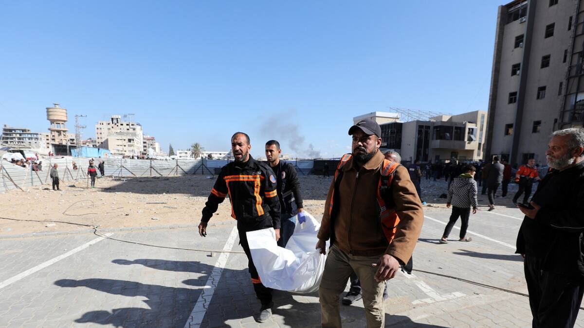 Víctimas de Gaza. Foto: Reuters.