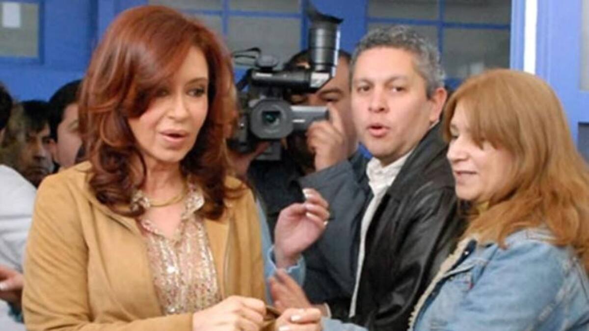 Víctor Fabián Gutierrez junto a Cristina Kirchner