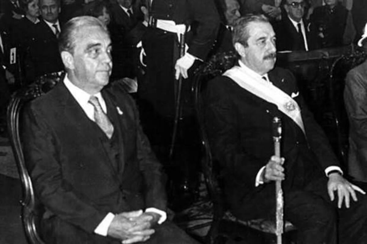 Víctor Martínez y Raul Alfonsin