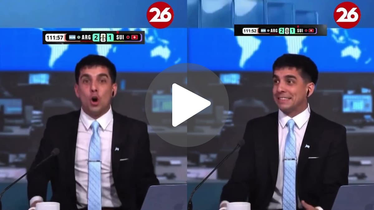Video: la reacción de Fede Cortés al golazo de Julián Álvarez en plena transmisión de Canal 26 que se volvió viral