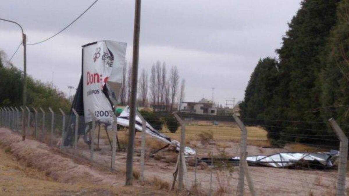 Viento zonda, destrozos en Mendoza, fotos