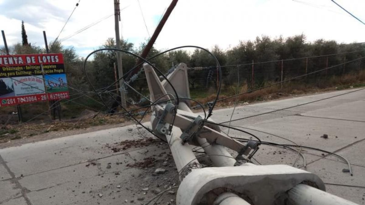 Viento zonda, destrozos en Mendoza, fotos