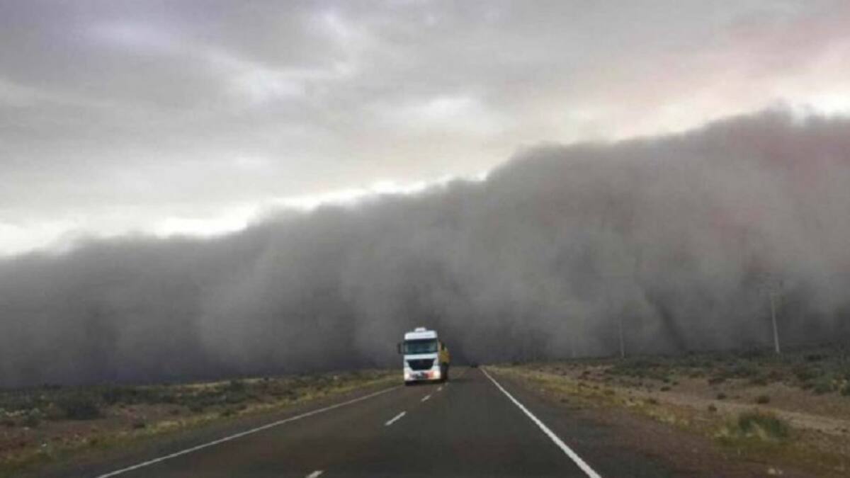 Vientos fuertes, mal clima. Foto: NA.