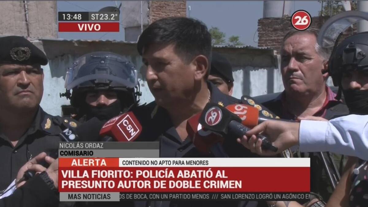 Villa Fiorito - abatieron a presunto autor de crimen