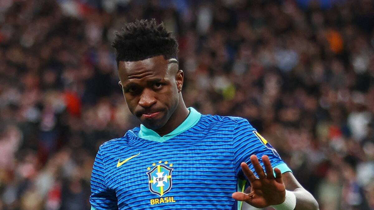 Vinicius; Selección Brasil. Foto: Reuters.