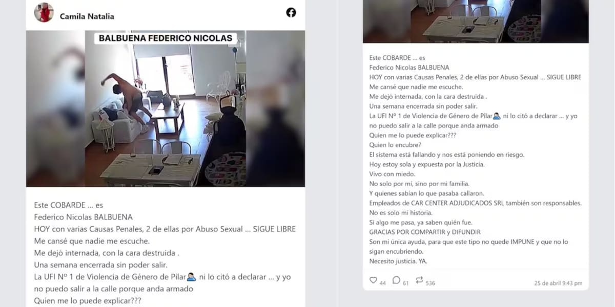 Violencia de género en Pilar.