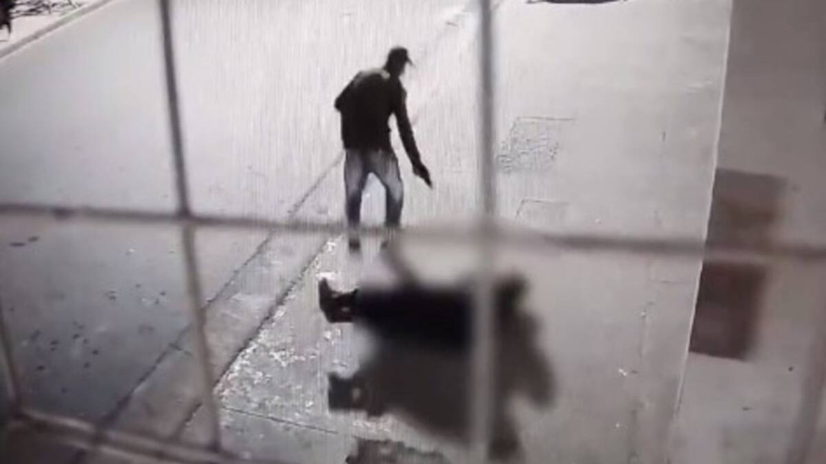 Violencia en Rosario. Foto: cámara de seguridad.