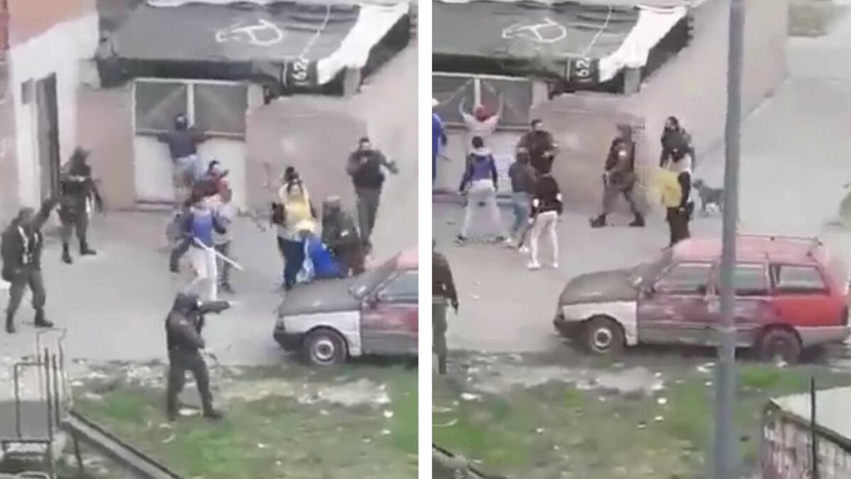 Violento enfrentamiento en la 1-11-14, Policía y vecinos