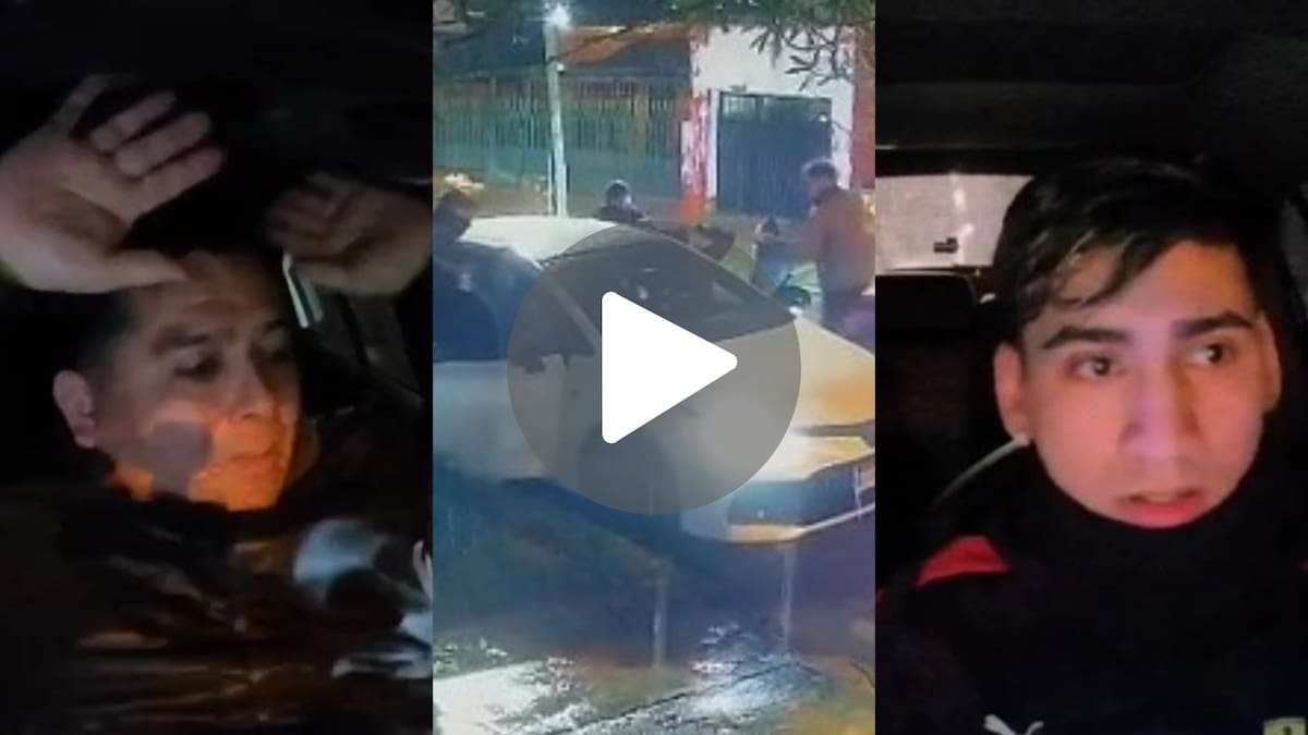 Video: robaron un auto, no vieron la cámara y quedaron filmados hablando de un arma cargada