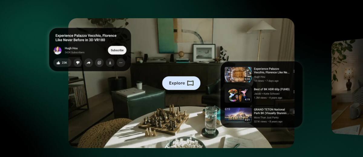 Visión desde el Android XR. Foto: Android.