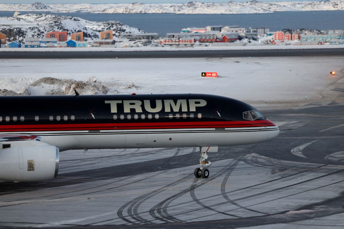 Visita de Donald Trump Jr a Groenlandia. Foto: REUTERS.