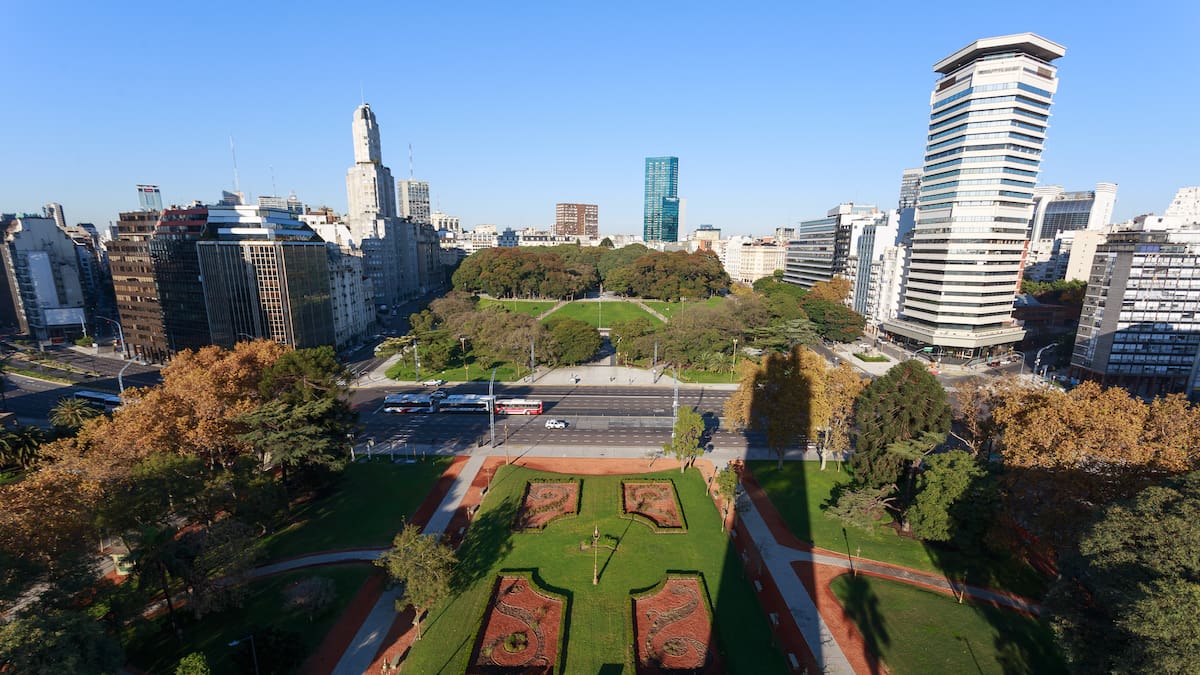 La Ciudad de Buenos Aires vista desde la Torre Monumenal o "de los Ingleses".