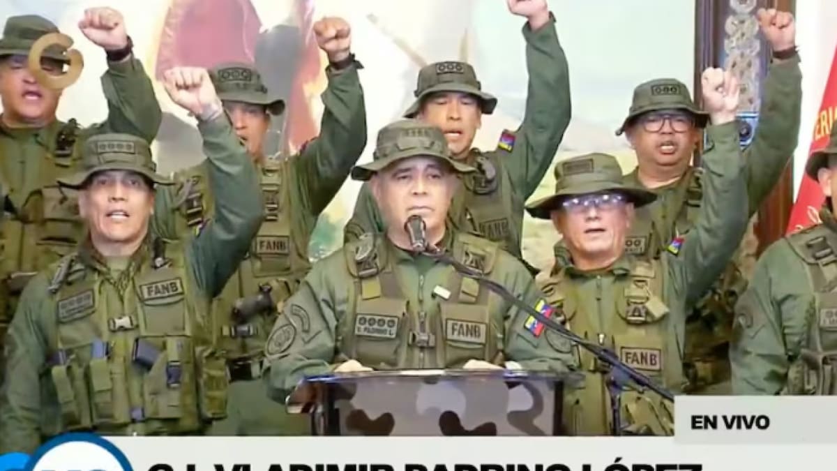 Vladimir Padrino López, ministro de Defensa de Venezuela. Foto: Captura video.