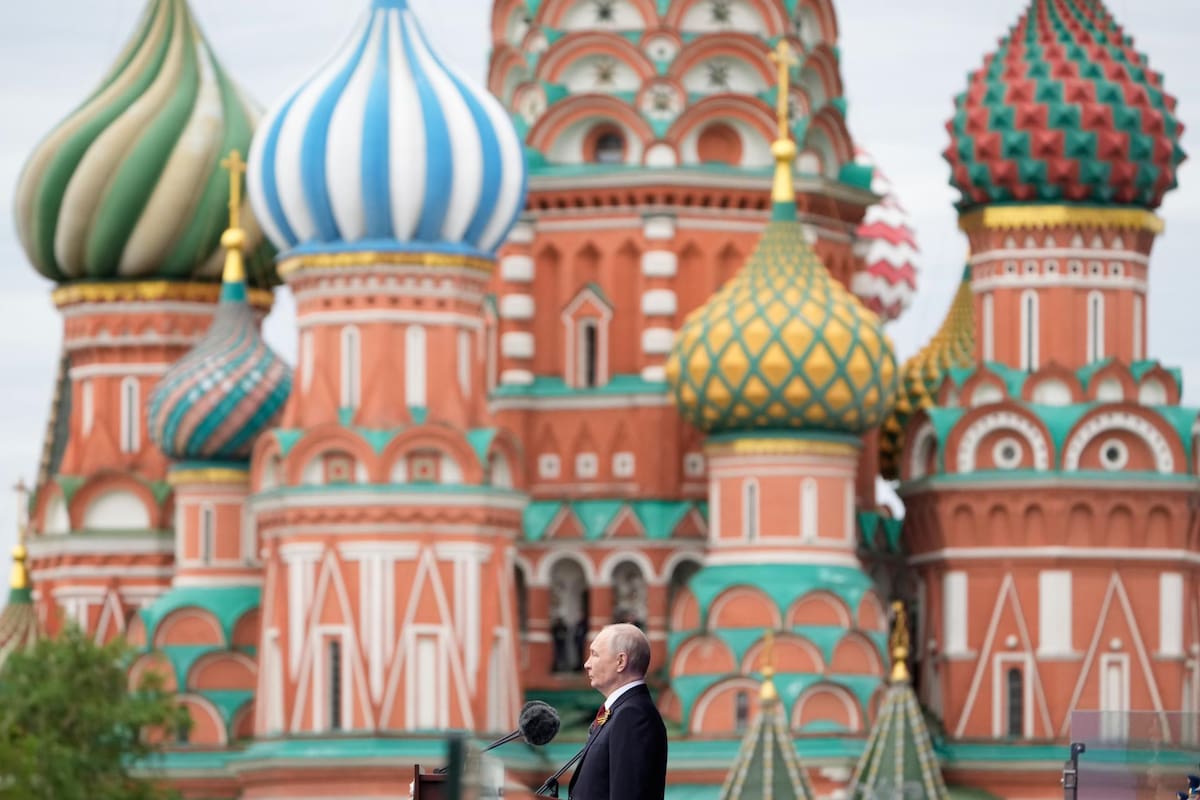 Vladimir Putin en el Día de la Victoria.