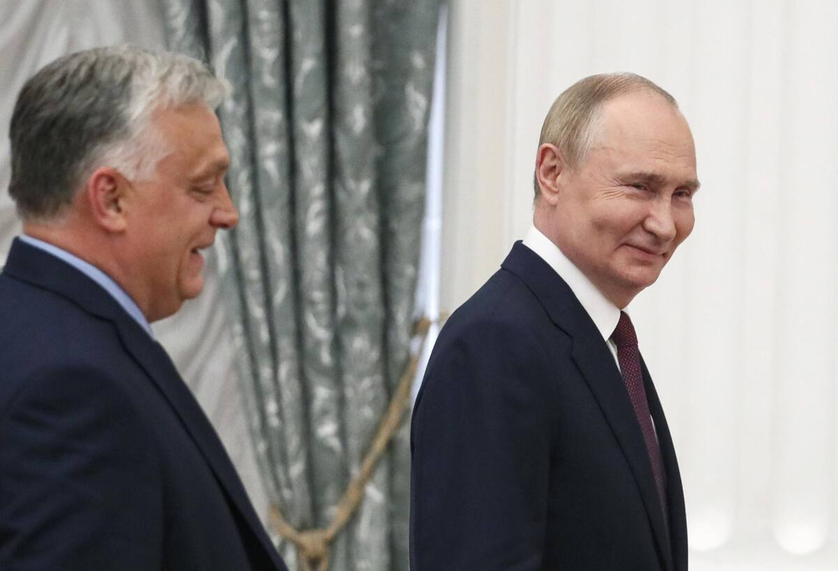Vladimir Putin y Viktor Orbán. Foto: EFE.