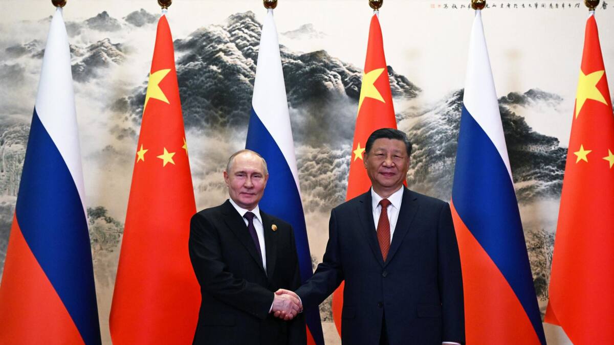 Vladimir Putin y Xi Jinping, presidentes de Rusia y China respectivamente. Foto: EFE.
