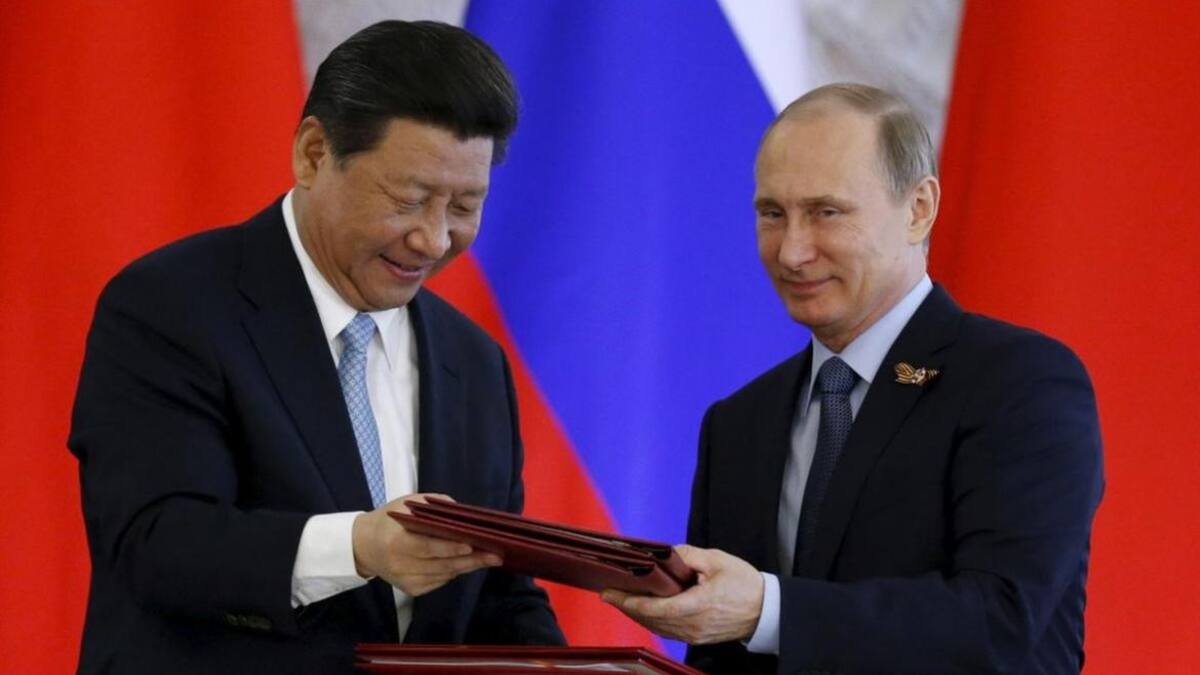 Vladimir Putin y Xi Jinping. Foto: REUTERS