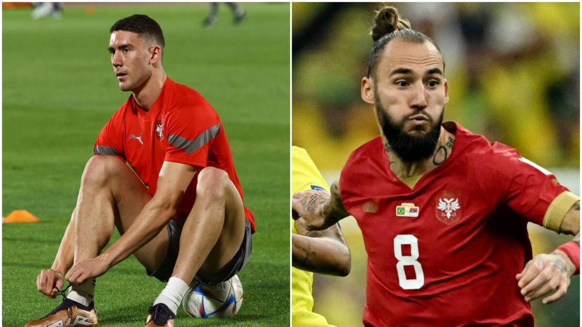 Vlahovic y Gudelj. Fotos: Reuters.