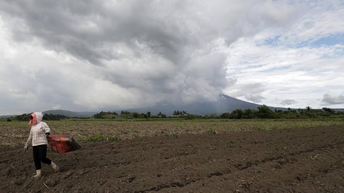 Volcán Kanlaon en Filipinas. Foto: EFE.