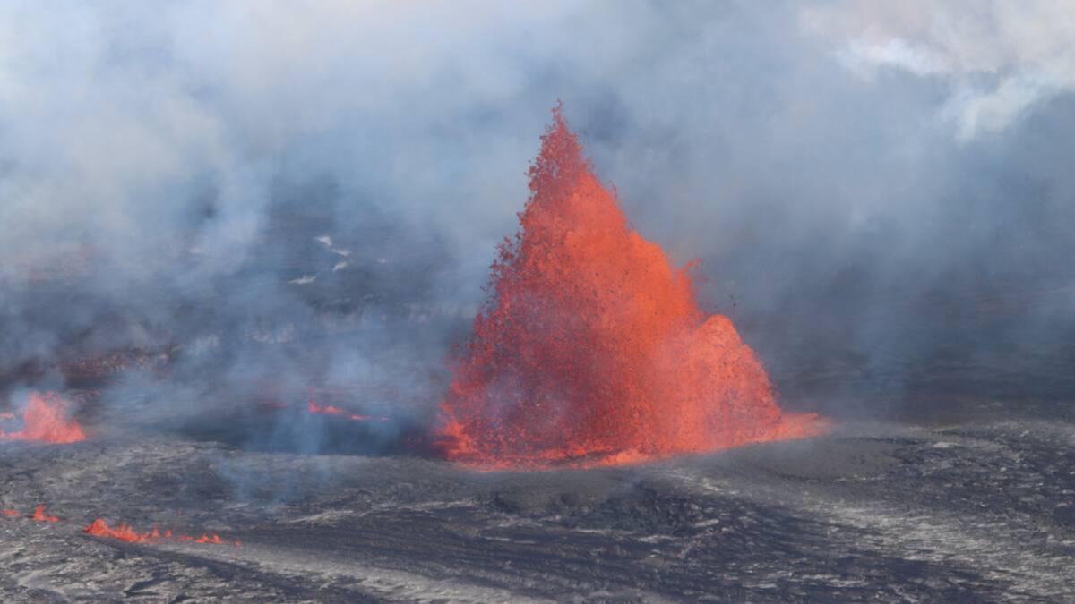 Volcán Kilauea. Foto: Reuters.
