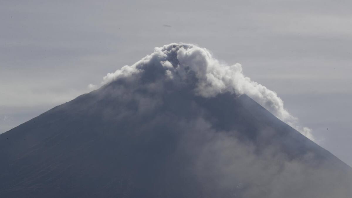 Volcán Mayon de Filipinas. Foto: EFE