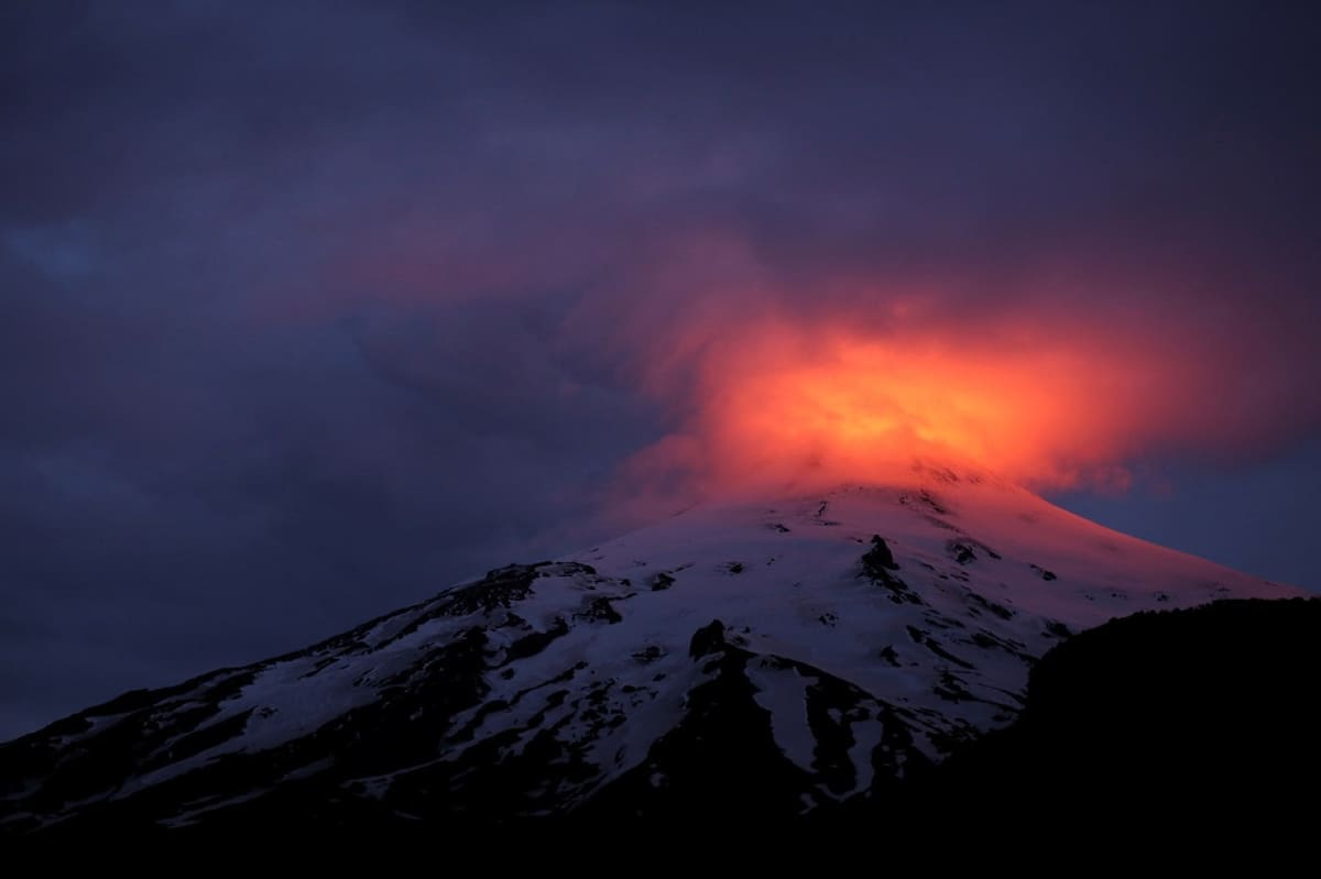 Volcán Villarrica. Foto: Reuters.