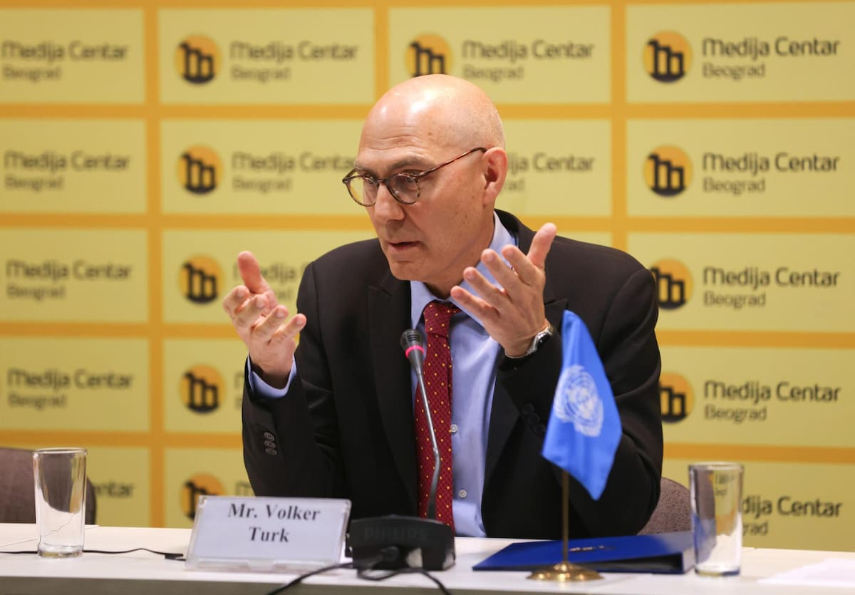 Volker Türk, alto comisionado de la ONU para los Derechos Humanos. Foto: EFE/ANDREJ CUKIC.