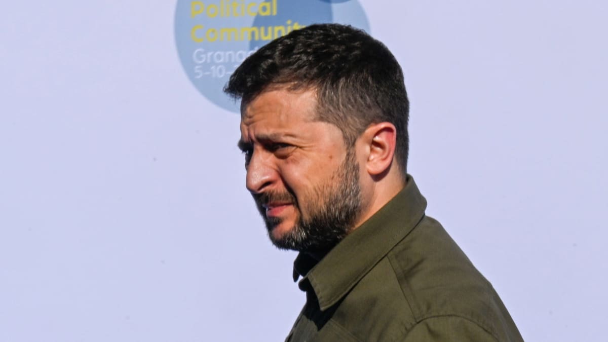Volodimir Zelenski, cumbre de la Comunidad Política Europea. Foto: EFE.