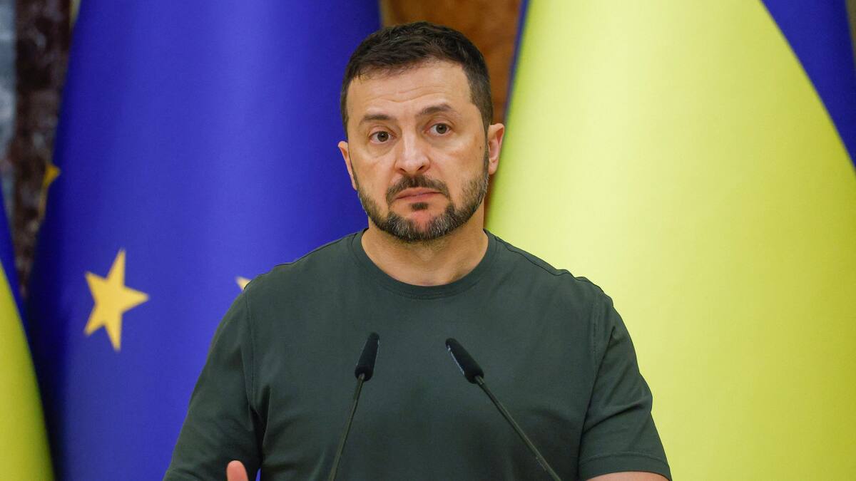 El presidente de Ucrania, Volodímir Zelenski. Foto: Reuters.