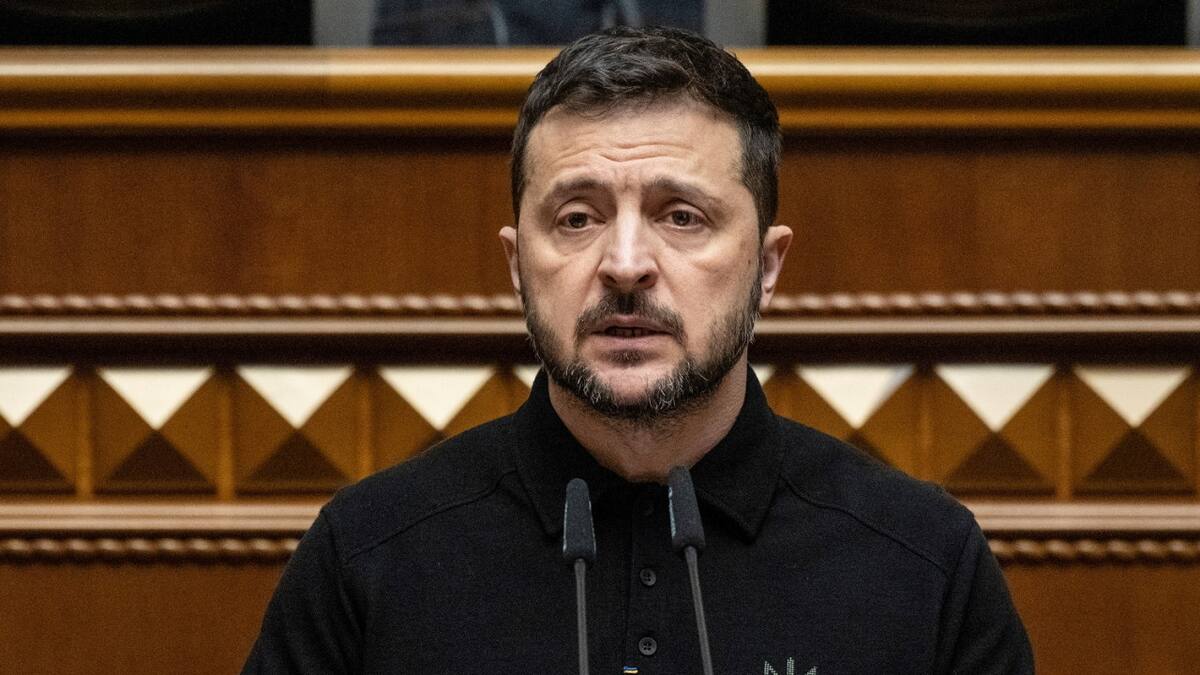 Volodimir Zelenski, presidente de Ucrania. Foto: Reuters