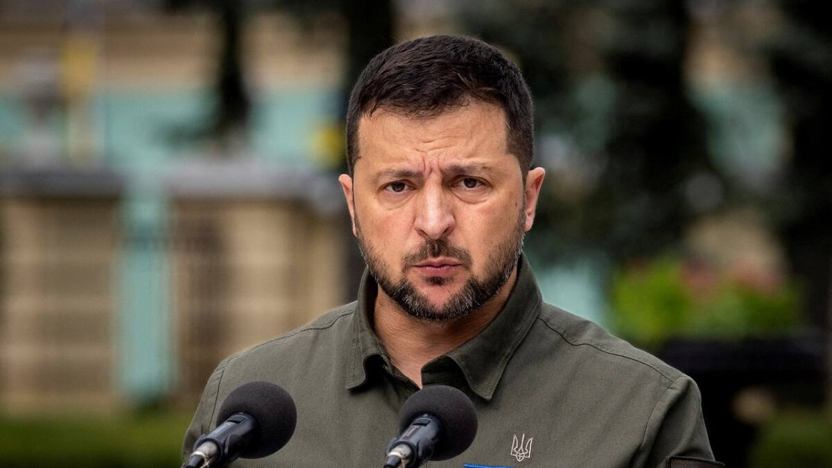Volodimir Zelenski, presidente de Ucrania. Foto: Reuters.