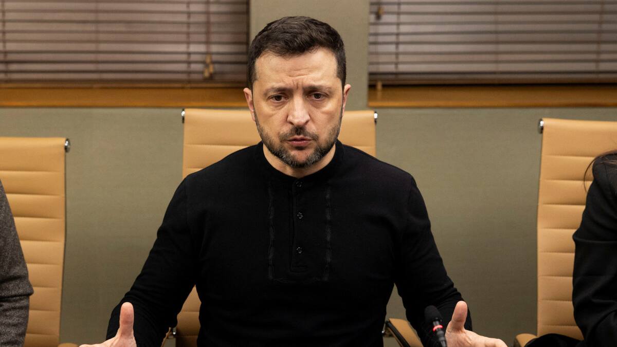 Volodimir Zelenski, presidente de Ucrania. Foto: Reuters/Carlos Jasso