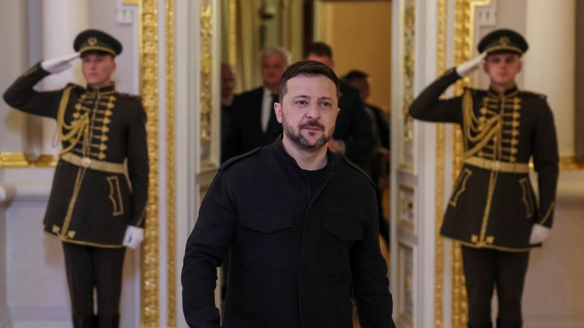 Volodimir Zelenski, presidente de Ucrania. Foto: REUTERS/Gleb Garanich.